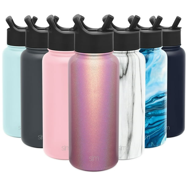 Gifts for Men Women Dads Simple Modern 32oz Summit Water Bottle with Straw Lid Leakproof Travel Tumbler Stainless Steel Florida A/&M Rattlers